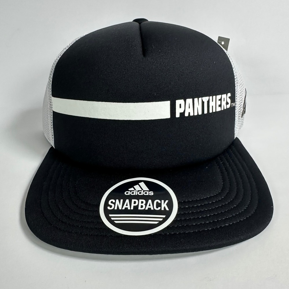Adidas Milwaukee Panthers Trucker Snapback Hat Black White Mesh Adjustable